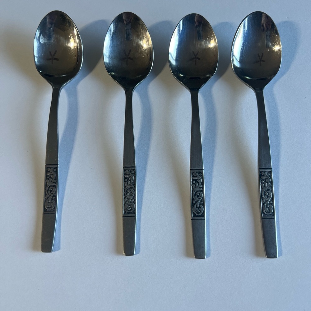 Vintage Amefa Holland Royal Damask Stainless Teaspoon Replacements,